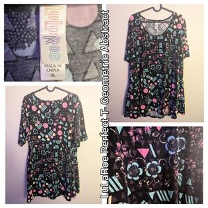 🔺LuLaRoe Perfect T- Geometric Abstract
